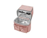 Rucsac pentru mamici KikkaBoo Nia Pink cu compartiment termic - 1