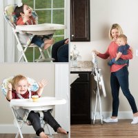 Scaun de masa Graco Snack N Stow Daydream - Compact si Usor de Pliat - 4