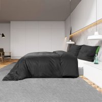 Set Husa Pilota Negru 200x200 cm din Microfibra - Confort si Eleganta - 4