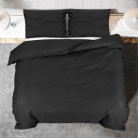 Set Husa Pilota Negru 200x200 cm din Microfibra - Confort si Eleganta - 5