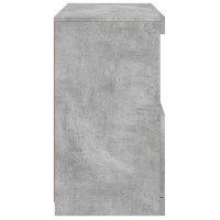 Servanta moderna cu lumini LED RGB, gri beton, 60x37x67 cm - 8