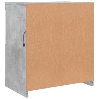 Servanta moderna cu lumini LED RGB, gri beton, 60x37x67 cm - 9