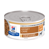 HILL'S Prescription Diet k/d Kidney Care, Pui cu Legume, dietă veterinară câini, conservă hrană umedă, afecțiuni renale, 156g - 7