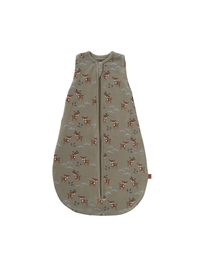 Sac de dormit cocon din bumbac organic 0-3 luni model Deer Olive - 3