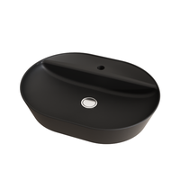 Lavoar de baie Celesta Vista 60 x 45 x 11.5 cm, ceramica negru mat - 1