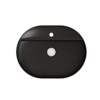 Lavoar de baie Celesta Vista 60 x 45 x 11.5 cm, ceramica negru mat - 4
