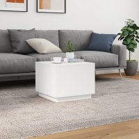 Masa de cafea LED, Alb, 50x50x40 cm - Moderna si Versatila - 4
