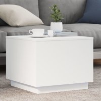 Masa de cafea LED, Alb, 50x50x40 cm - Moderna si Versatila - 2