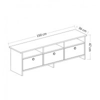 Comoda TV Oslo - Antracit - 6