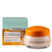Crema iluminatoare pentru fata cu Vitamina C si SPF 15, 50ml, Clinians - 1
