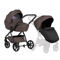 Carucior 2 in 1 Tutis Uno 6+ Cioccolata 177 din piele, sezut reversibil, spatar reglabil, cadru din aluminiu, amortizoare, roti cu blocare, greutate admisa 22 kg - 5