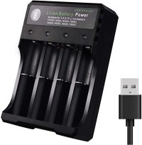 Incarcator MS-5D84A4 Acumulatori 4.2V Li-Ion 18650 cu 4 Porturi la USB AX - 1