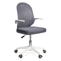 Scaun de birou pentru copii OFF 330, gri, din mesh, rotativ si ergonomic - 1