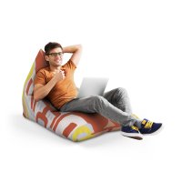 Fotoliu Puf Bean Bag tip Lounge Arcade Rosu - 4
