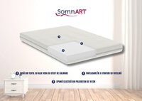 Saltea cu spuma poliuretanica Somnart Optimax Ortopedic 150x190x18 cm ortopedica cu husa detasabila si lavabila - 2