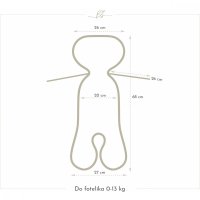 Insertie antitranspiratie 3D pentru scaun auto BabySteps 0-13 kg Dino - 1
