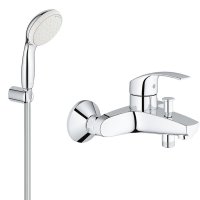 Pachet baterie cada/dus Grohe + set dus porter Grohe New Tempesta Duo, doua tipuri de jet, crom lucios (3330002,27799001) - 1