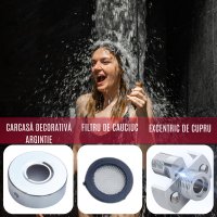 Excentric Reglabil Baterie Dus CZAY®, Racord Unghi Ajustare 0-40º, Accesoriu Instalare Robinet, Lungime Filet 25mm Cupru - 6
