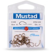 Carlige forjate musca Mustad C49S, 25buc (Marime Carlige: Nr. 14) - 2
