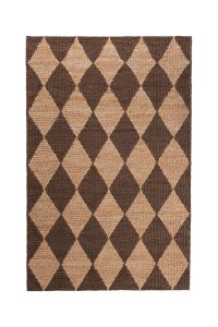 Covor Effie Diamond Jute Maro inchis 120x170 cm, Flair Rugs - 2