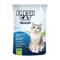 FRESH CAT Asezare Igienica pentru Pisici cu Granule de Silicat - Neutralizare Mirosuri, 3.8L - 1