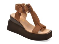 Sandale GRYXX maro, 4842611, din piele intoarsa - 1