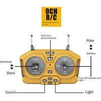 Buldozer telecomandat cu lumini LED si sunete, incarcabil USB, multiple functii - 1