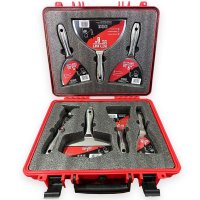 Set profesional de spacluri inox Olejnik, 5 buc, cu razuitor si spatula multifunctionala - 1