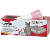 Saci cu maner pentru litiera, Camon, 10 buc/ 50x40x40 cm - 1
