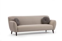Canapea fixa ENNA, 3 locuri, bej, 220x87x87 cm - 1