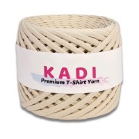 Fir panglica pentru crosetat tricotat si macrame, KaDi Extra Small, 3-5 mm, 110 m, 100% bumbac, culoare Sahara - 2