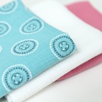 Set 3 scutece de muselina Pinky Mandala - 1