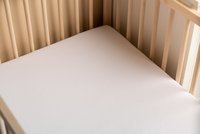 Cearsaf din bumbac Sensillo Jersey Deluxe Alb 120x60 cm cu elastic roata - 3