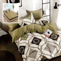 Lenjerie de pat din finet, 6 piese, cu husa pentru saltea 160x200 sau 180x200 (hf6p200) - 1