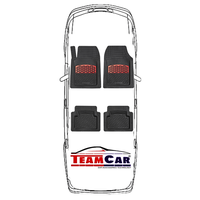 Covorase Auto TeamCar Tip Tavita pentru Volkswagen Touran II (2015+) - Rosu - 7