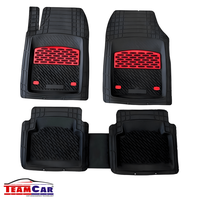 Covorase Auto TeamCar Tip Tavita pentru Volkswagen Touran II (2015+) - Rosu - 11