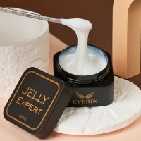 Everin Jelly Expert 50g 10 Milky White – Gel Jelly Alb Lăptos Intens Profesional - 1