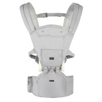 Marsupiu ergonomic pentru bebelusi cu gluga si baza rigida Cangaroo Ivy Grey - 9