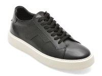 Pantofi sport BITE THE BULLET negri, WB008, din piele naturala lacuita - 1