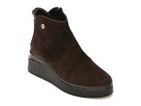 Ghete IMAGE maro 1063301 din piele intoarsa pentru confort si stil - 1