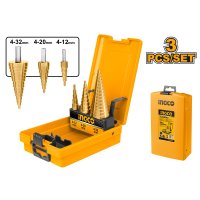 Set de Burghie Conice Ingco AKSDS0301 - 3 Buc, Dimensiuni 4-32 mm - 1