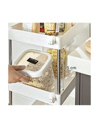 Dulap de depozitare mobil, Songmics, Alb, KSC10WT, 40 x 22 x 86 cm - 5