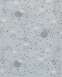 Sac de dormit copii 1.5 tog Sky Nap Blue din bumbac 110 cm - 2