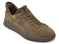 Pantofi sport barbati GEOX U65MAA kaki din piele intoarsa - 1
