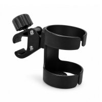 Suport multifunctional pentru carucior Petite&Mars, Negru, pentru pahar, telefon si biberon - 1