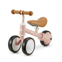 Tricicleta copii de echilibru Kinderkraft Cutie fuzzy peach, varsta 1-3 ani, roti din spuma EVA, posibilitatea de reglare a inaltimii scaunului (26-28 cm), sarcina maxima 15 kg - 6