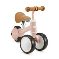 Tricicleta copii de echilibru Kinderkraft Cutie fuzzy peach, varsta 1-3 ani, roti din spuma EVA, posibilitatea de reglare a inaltimii scaunului (26-28 cm), sarcina maxima 15 kg - 1