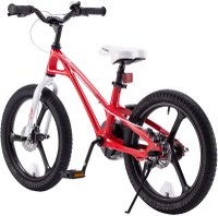 Bicicleta pentru copii Royal Baby Galaxy G1801C 18 inch RosuAlb 5-7 ani, Cadru Magneziu, Frane Disc, Roti Ajutatoare - 3