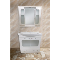Set mobilier baie Aba 3 piese alb 80 cm - Eleganta si durabilitate - 2