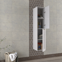 Dulap de baie suspendat Gursu alb 35x150 cm - 3